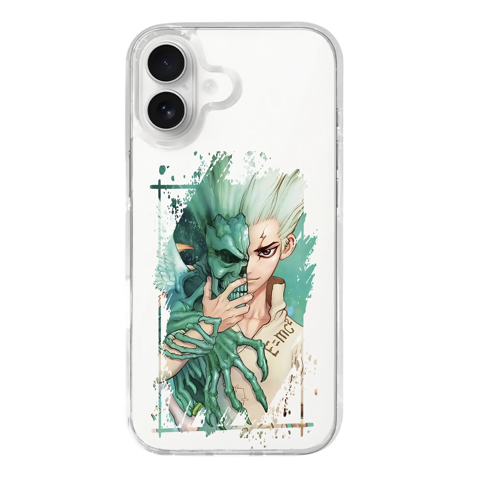 ドクターストーン グッズ,石神千空 - iPhone 17シリーズ 透明スマホケース – 薄型・耐衝撃・精密フィット保護カバー